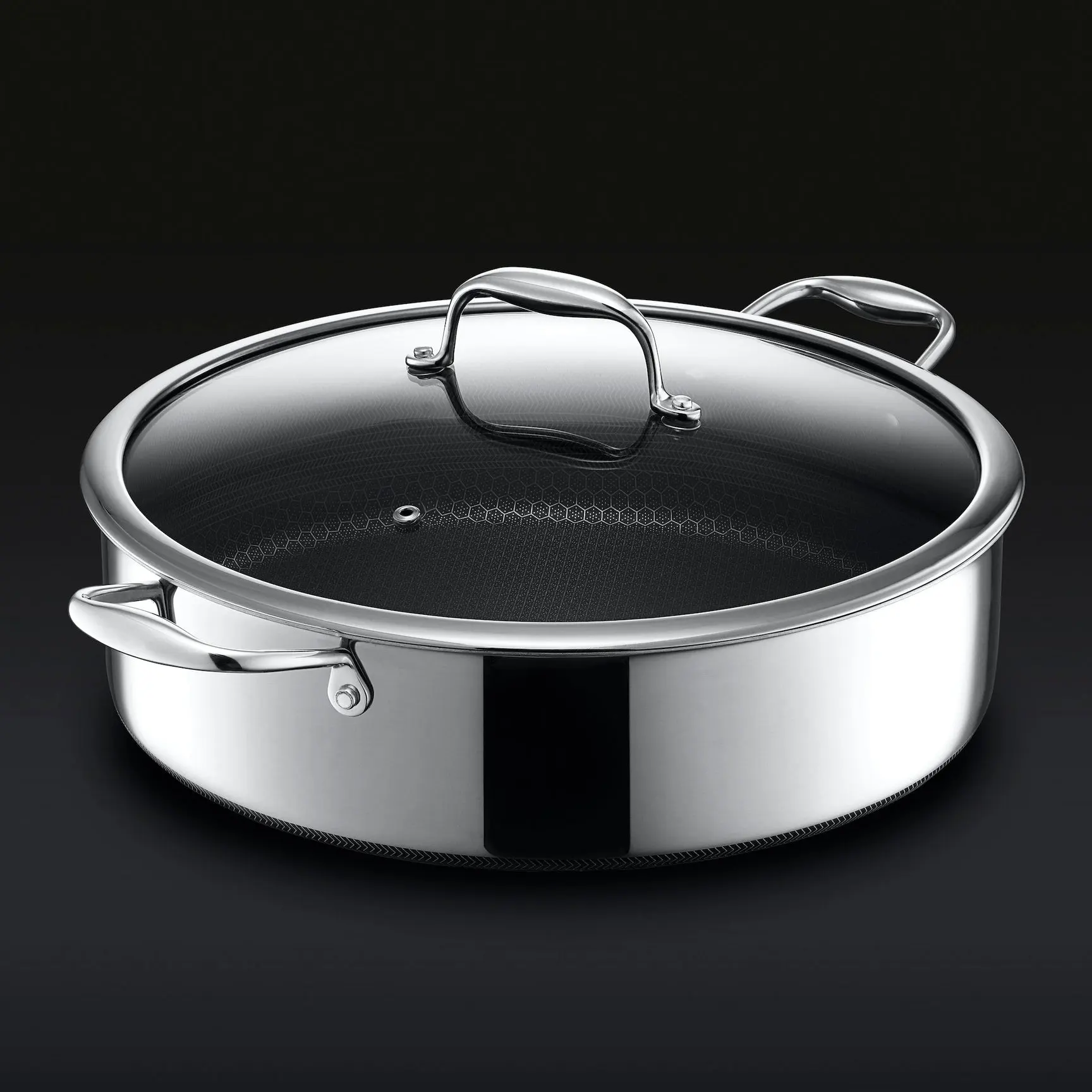 6.6 Litre Hybrid Deep Sauté Pan Chicken Fryer with Lid