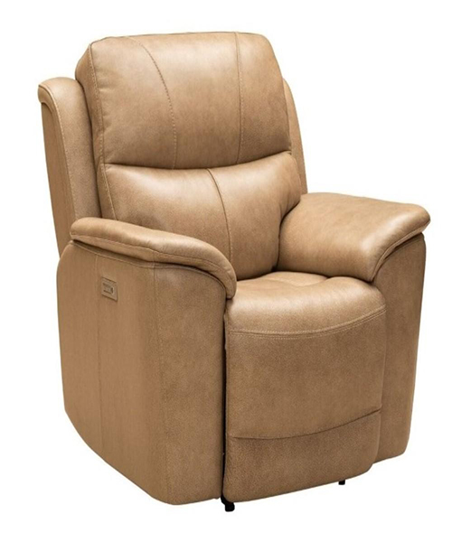 4) BarcaLounger – Mission Recliner (Wenlock Fudge Leather)
