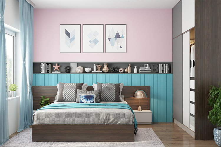 5 unexpected pink two-color combinations for bedroom walls