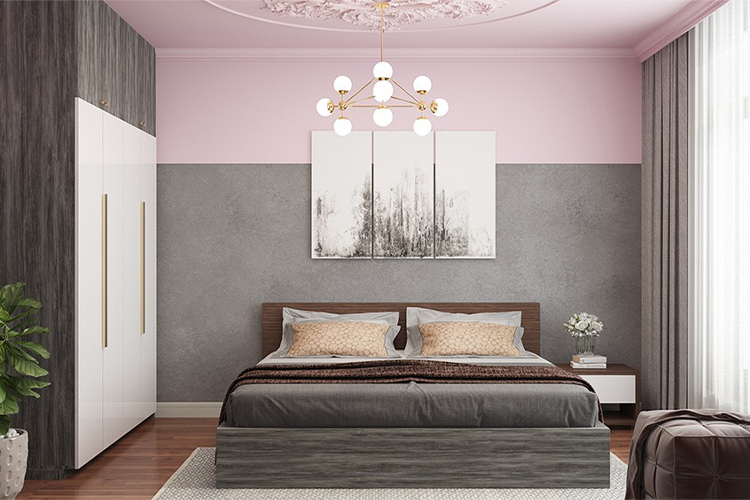 5 unexpected pink two-color combinations for bedroom walls