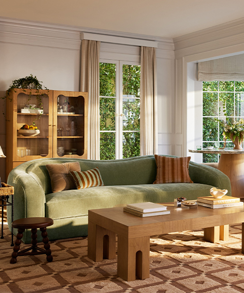 2. Heidi Caillier x Lulu & Georgia — Upholstered Sofa